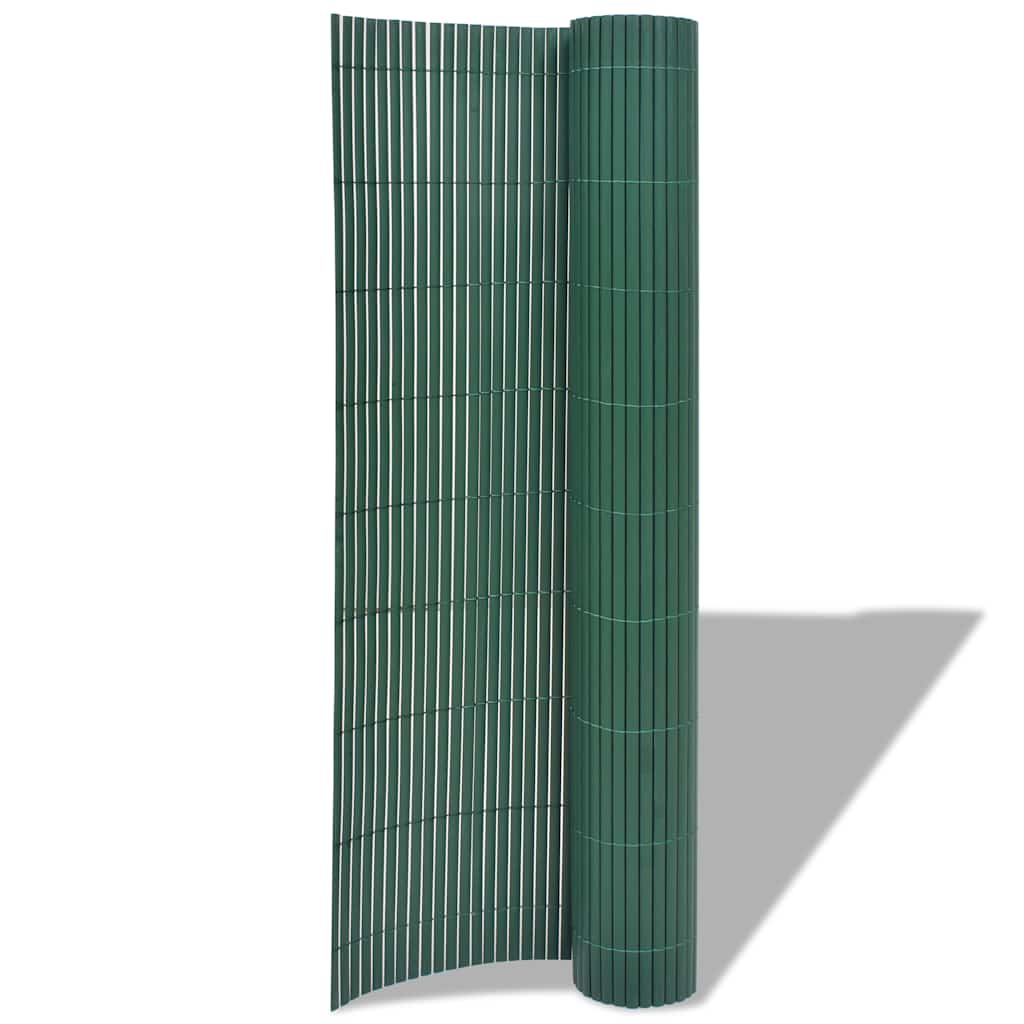 Recinzione da Giardino Doppio Lato PVC 90x300 cm Verde