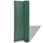 Recinzione da Giardino Doppio Lato PVC 90x300 cm Verde