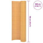 Recinzione da Giardino a Doppio Lato in PVC 90x300 cm Gialla
