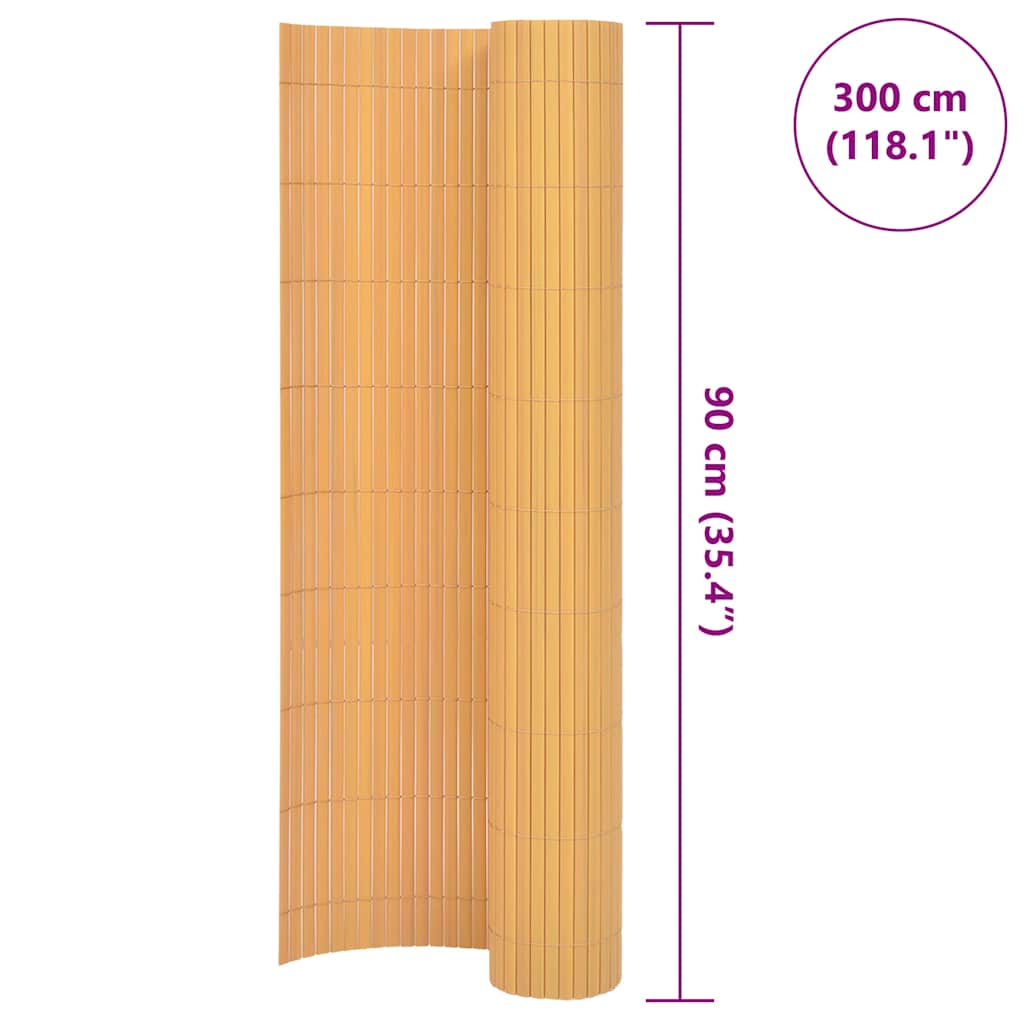 Recinzione da Giardino a Doppio Lato in PVC 90x300 cm Gialla
