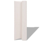 Recinzione da Giardino a Doppio Lato 90x500 cm PVC Bianca