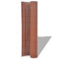 Recinzione da Giardino Doppio Lato PVC 90x500 cm Marrone