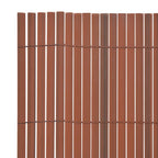 Recinzione da Giardino Doppio Lato PVC 90x500 cm Marrone