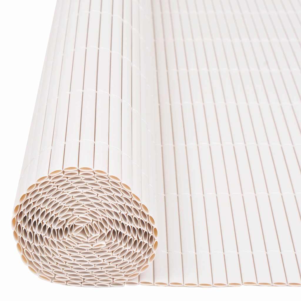 Recinzione per Giardino in PVC Bianco 150 x 500 cm