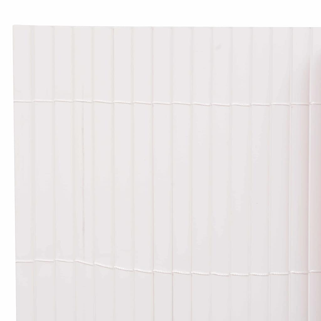 Recinzione per Giardino in PVC Bianco 150 x 500 cm