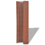 Recinzione per Giardino in PVC Marrone 150 x 500 cm