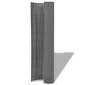Recinzione da Giardino Doppio Lato in PVC 150x500 cm Grigia