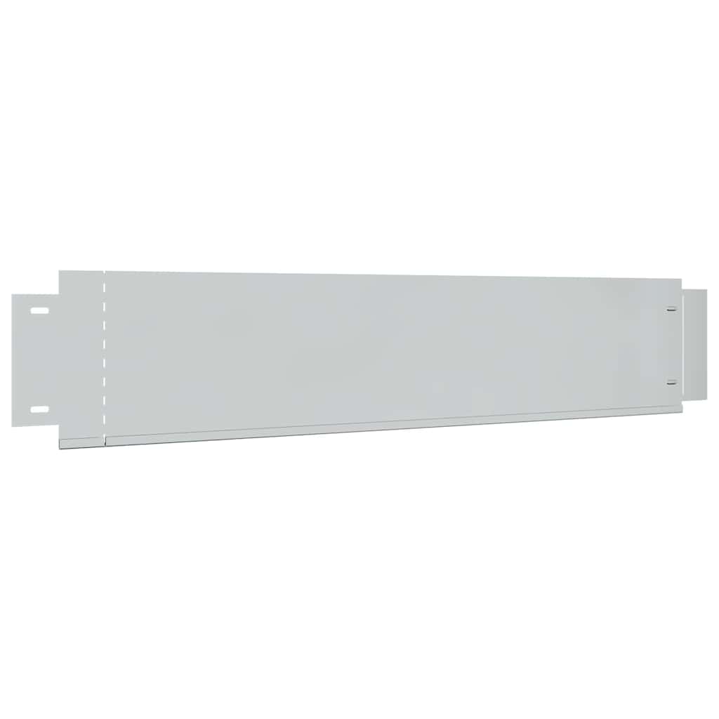 Pannelli di Recinzione per Prato 5 pz Acciaio Zincato 100x19 cm
