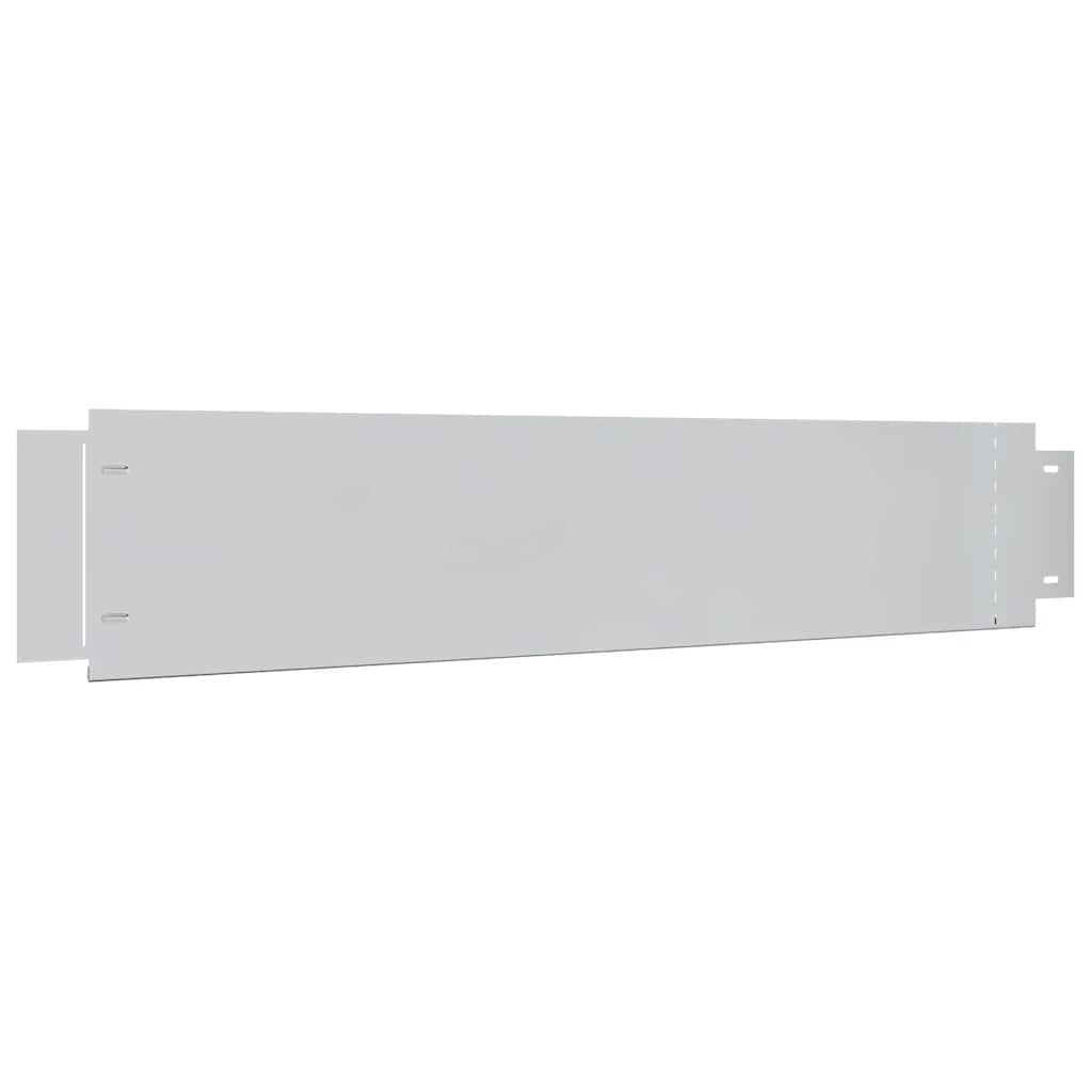 Pannelli di Recinzione per Prato 5 pz Acciaio Zincato 100x19 cm