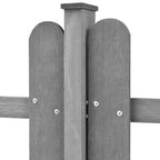 Staccionata con Montanti 3 pz in WPC 600x60 cm Grigia