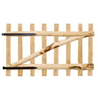 Cancello Singolo per Recinzione in Legno di Nocciolo 100x60 cm