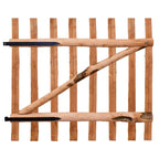 Cancello Singolo Recinzione Legno Nocciolo Impregnato 100x90 cm