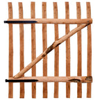 Cancello Singolo Recinzione Legno Nocciolo Impregnato 100x120cm