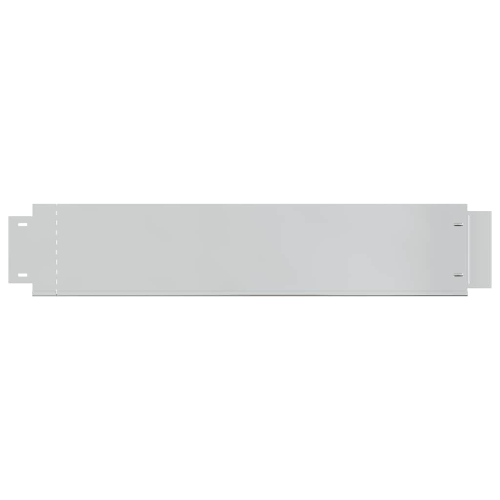 Pannelli Recinzione per Prato 10 pz Acciaio Zincato 100x20 cm