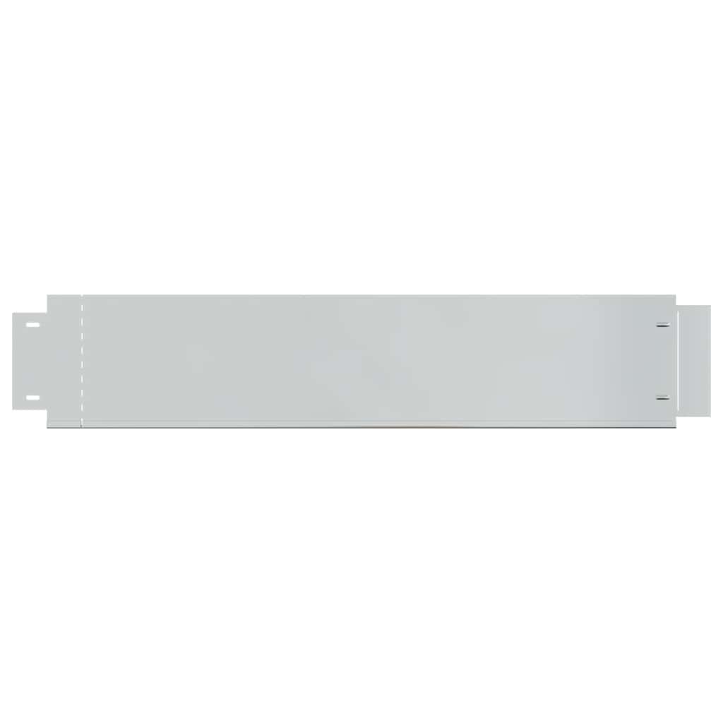 Pannelli Recinzione per Prato 20 pz Acciaio Zincato 100x20 cm