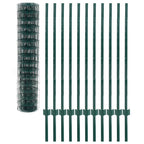 Recinzione Euro 20x1,2 m in Acciaio Rivestito PVC Verde