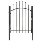Cancello da Giardino Woerden in Acciaio 1x1 m Nero