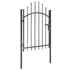 Cancello da Giardino Woerden in Acciaio 1x1,25m Nero