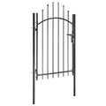 Cancello da Giardino Woerden in Acciaio 1x1,5 m Nero