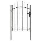 Cancello da Giardino Woerden in Acciaio 1x1,5 m Nero