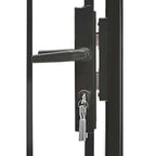 Cancello da Giardino Woerden in Acciaio 1x1,5 m Nero