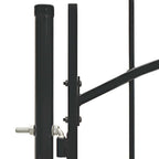 Cancello da Giardino Woerden in Acciaio 1x1,5 m Nero