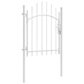 Cancello da Giardino Woerden in Acciaio 1x1,25m Bianco