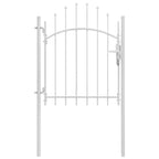 Cancello da Giardino Woerden in Acciaio 1x1,25m Bianco