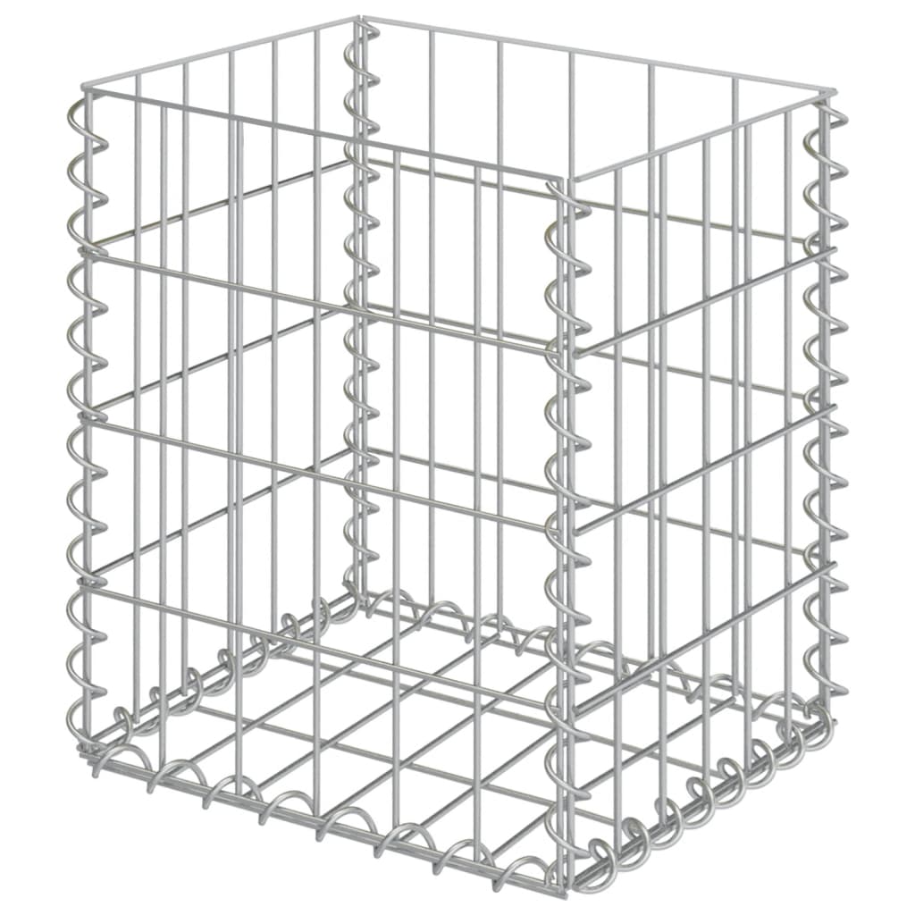 Gabbioni in Acciaio Zincato 30x30x40 cm - Confezione da 2 Pezzi