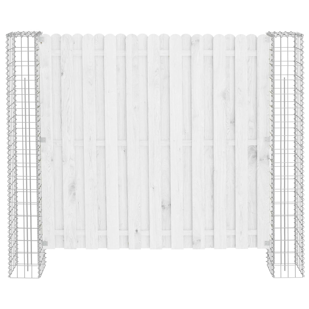 Palo della recinzione metallo 20 x 20 x 190 cm argento - 2 pezzi