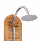 Doccia da Giardino in Legno Massello di Teak 70x75x204cm