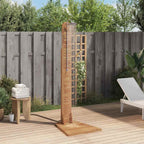 Doccia da Giardino in Legno Massello di Teak 70x75x204cm