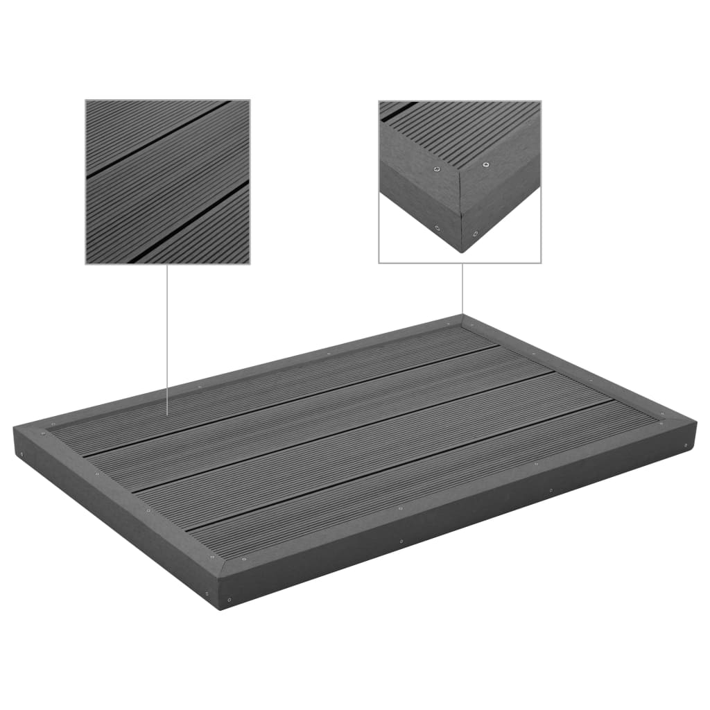 Elemento Pavimento Doccia Solare Scala Piscina WPC Antiscivolo 101x63 cm