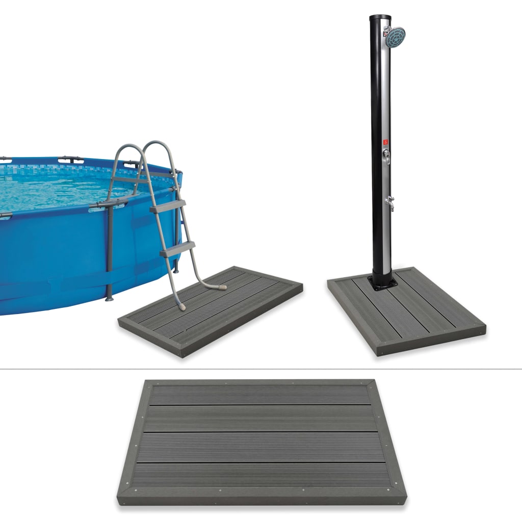 Elemento Pavimento Doccia Solare Scala Piscina WPC Antiscivolo 101x63 cm