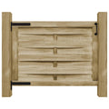Cancello da Giardino in Legno di Pino Impregnato 100x75cm Verde