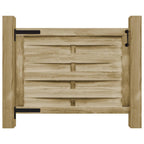 Cancello da Giardino in Legno di Pino Impregnato 100x75cm Verde