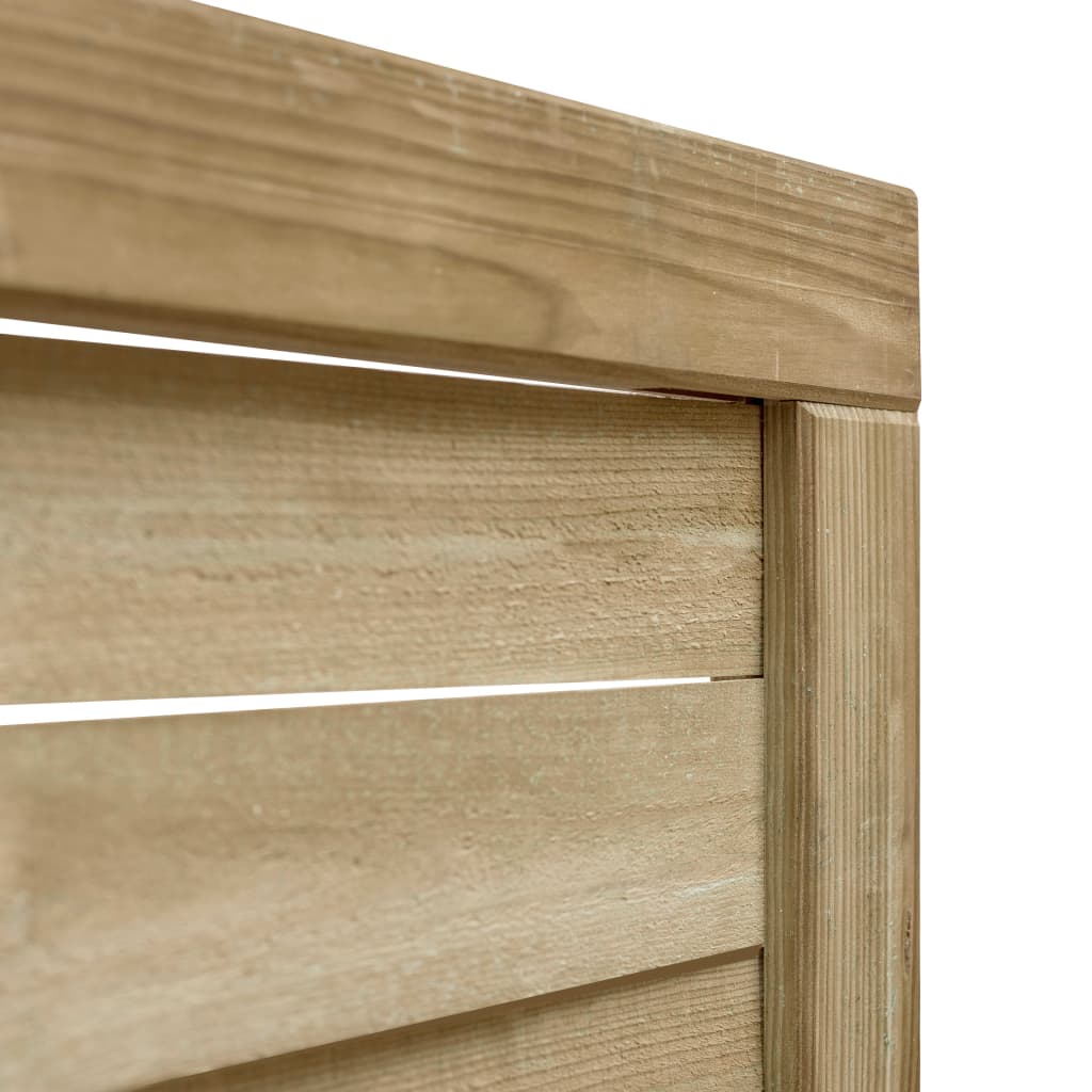 Cancello da Giardino in Legno di Pino Impregnato 100x75cm Verde