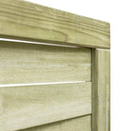 Cancello da Giardino Legno di Pino Impregnato 100x100 cm Verde