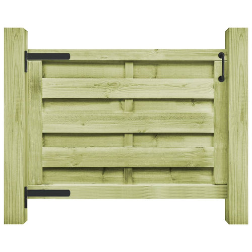 Cancello da Giardino in Legno di Pino Impregnato 100x75cm Verde