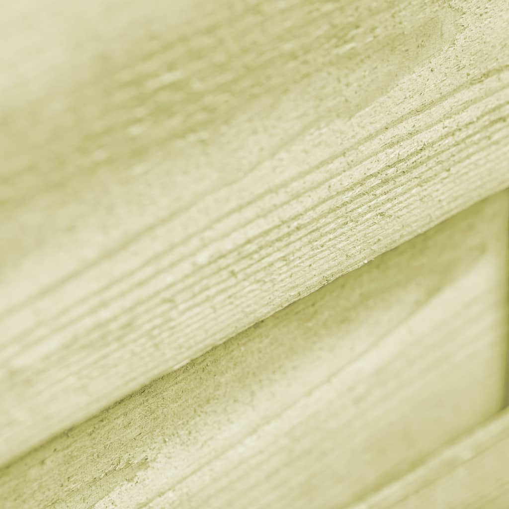 Cancello da Giardino Legno di Pino Impregnato 100x100 cm Verde