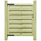 Cancello da Giardino Legno di Pino Impregnato 100x125 cm Verde