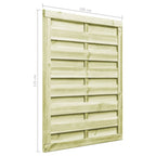 Cancello da Giardino Legno di Pino Impregnato 100x125 cm Verde