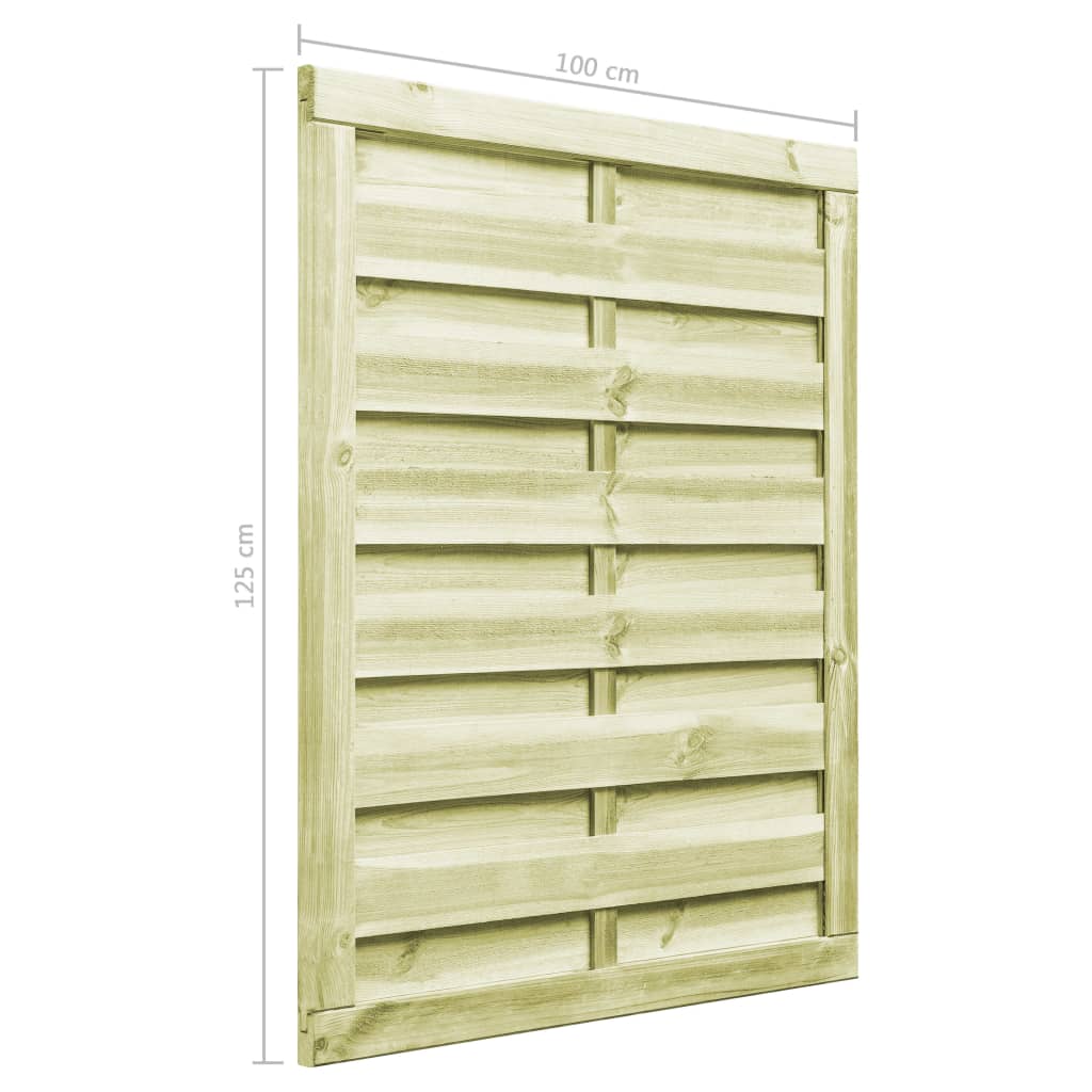 Cancello da Giardino Legno di Pino Impregnato 100x125 cm Verde