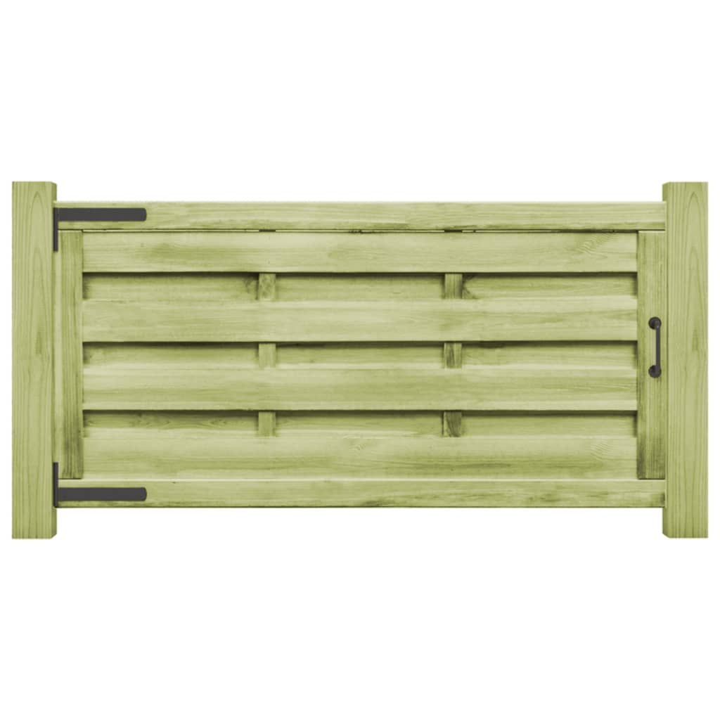 Cancelli da Giardino 2 pz Legno Pino Impregnato 150x75 cm Verde