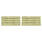 Cancelli da Giardino 2 pz Legno Pino Impregnato 150x75 cm Verde