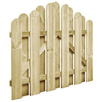 Cancello da Giardino in Legno di Pino Impregnato 100x75 cm
