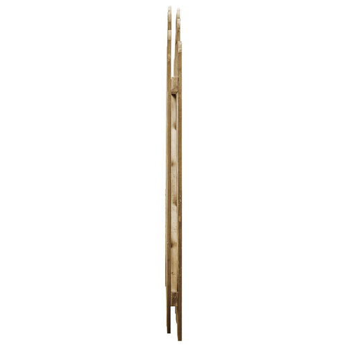 Cancello da Giardino in Legno di Pino Impregnato 100x100 cm Design ad Arco