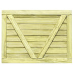 Cancello da Giardino in Legno di Pino Impregnato 75x100 cm