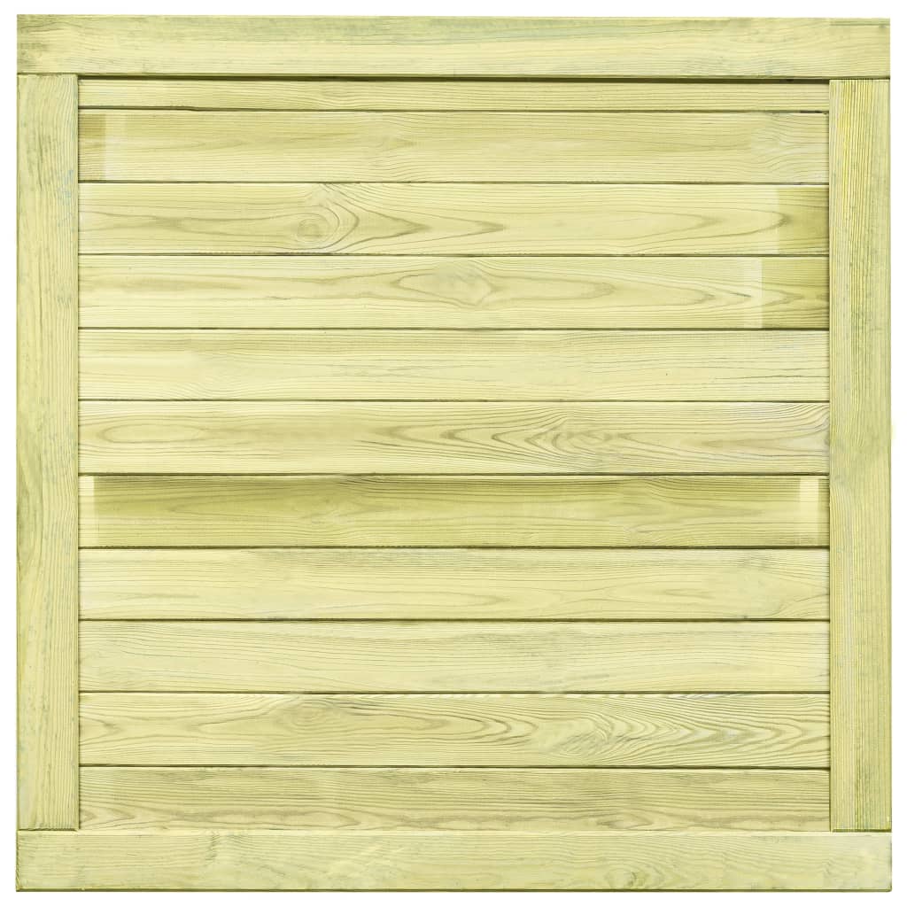 Cancello da Giardino in Legno di Pino Impregnato 100x100 cm