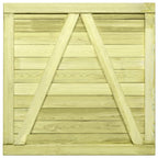 Cancello da Giardino in Legno di Pino Impregnato 100x100 cm